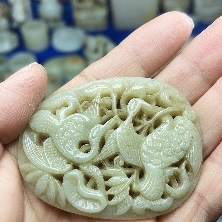 和田玉（青白玉）未镶嵌颈饰