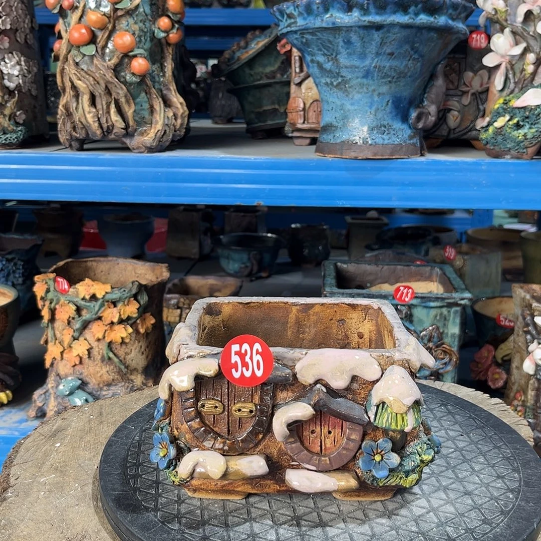 536 号陶然花器手工花盆