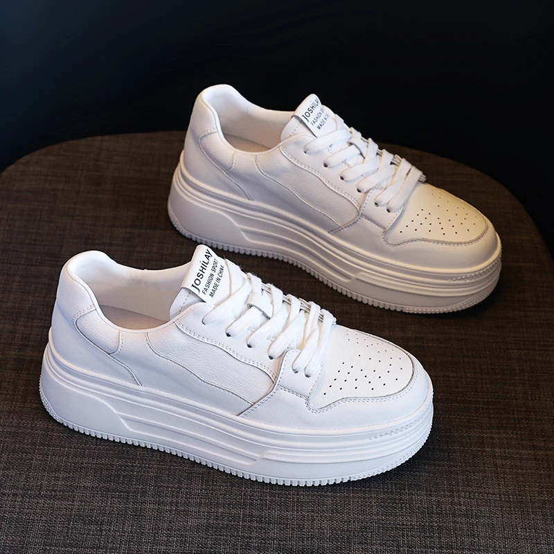 2025秋季新款潮流百搭松糕板鞋轻便耐磨防滑透气舒适休闲小白鞋女