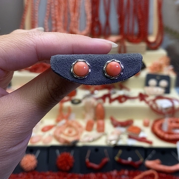 非金属锆石合金耳钉