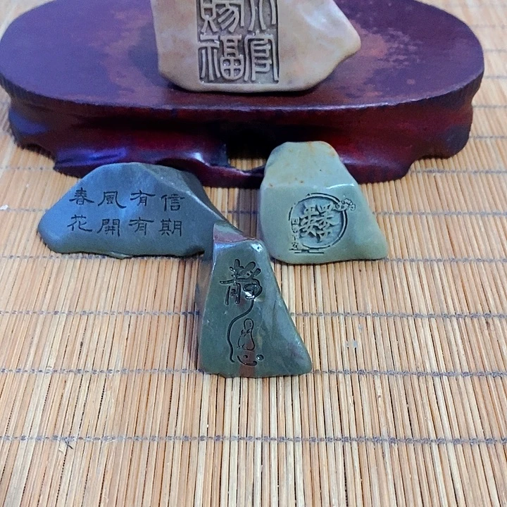 原石雕刻工艺品手把摆件