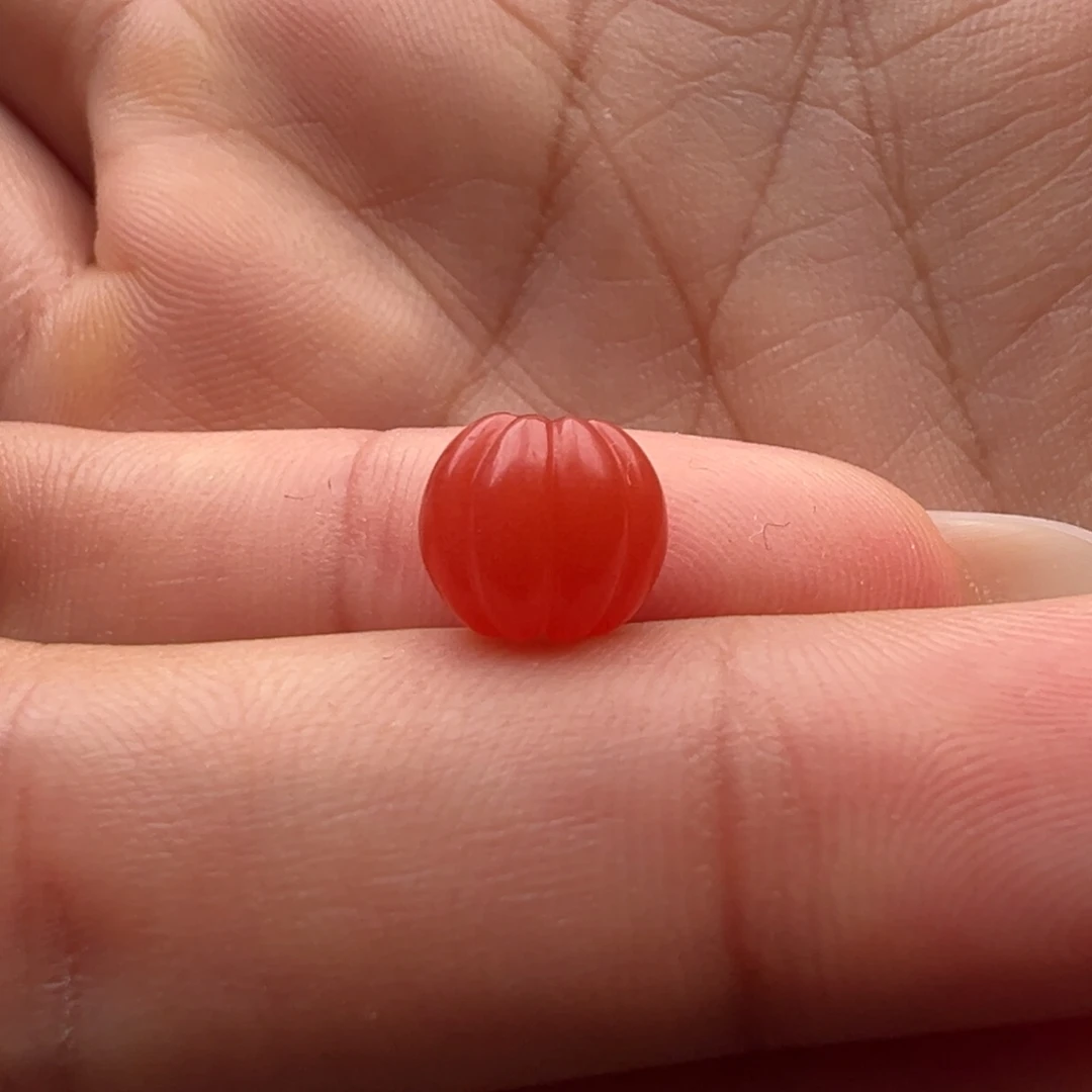 南红玛瑙未镶嵌瓜珠8.3