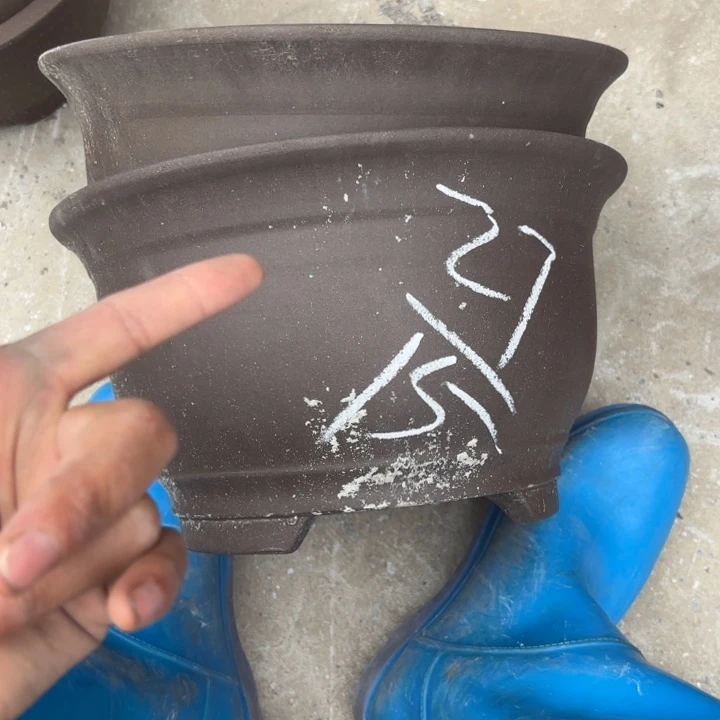 紫砂花盆紫砂的花