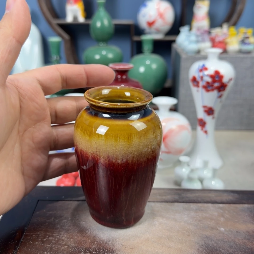陶瓷手工小花器摆件