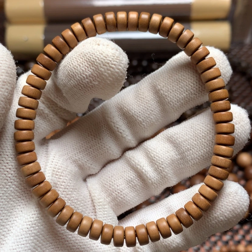 【闪购商品】檀香木手串/手链3.5*6顺纹药片珠福利款