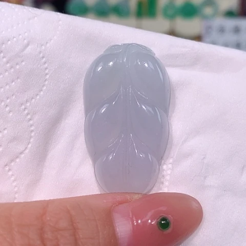 颈饰未镶嵌翡翠叶子