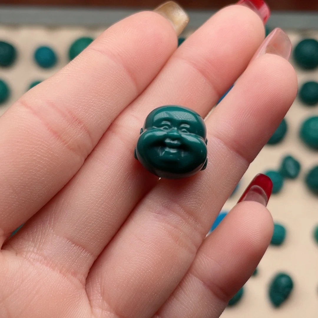 【闪购商品】玻璃颈饰地狱色弥勒佛14左右一个