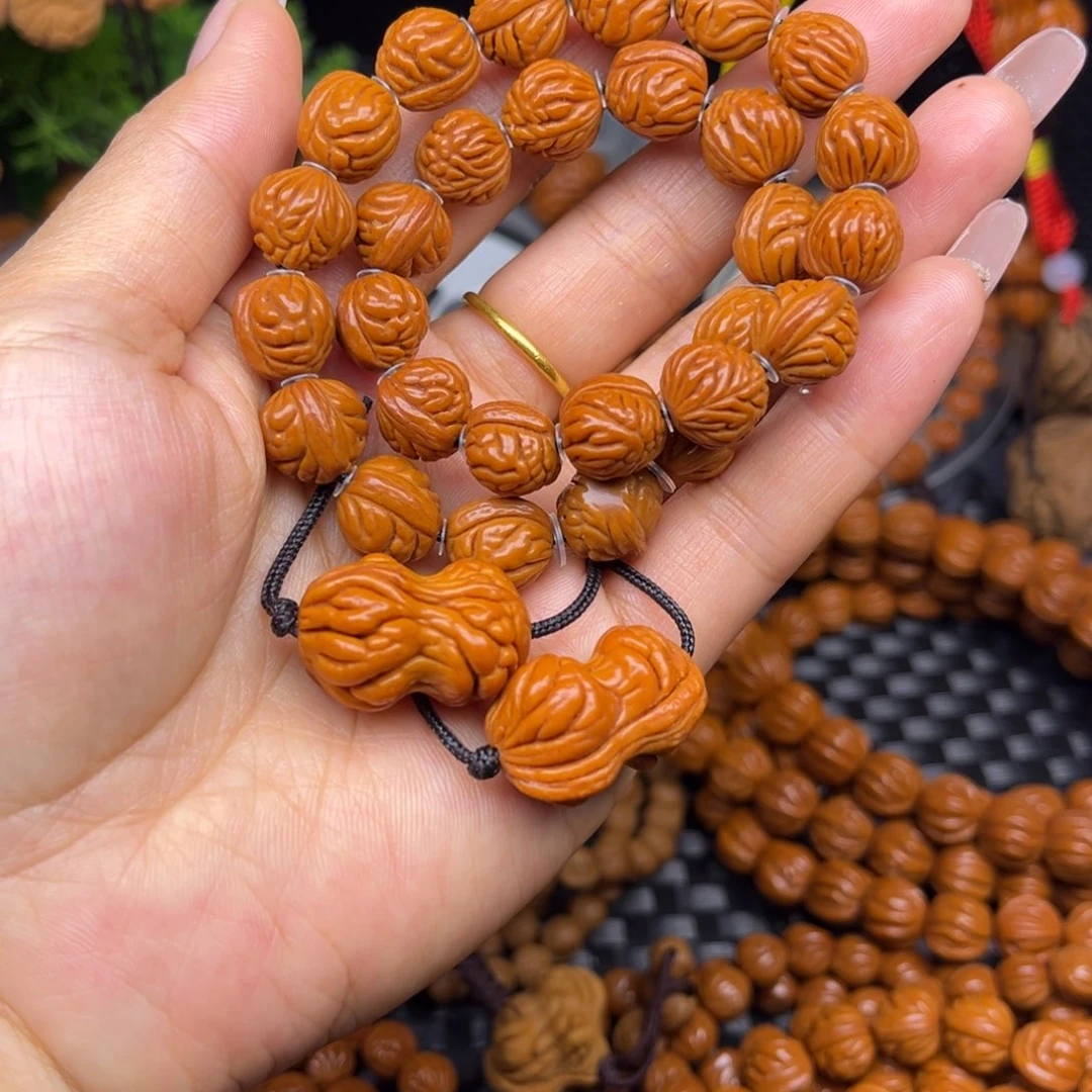 桃核手串小金蟾手持