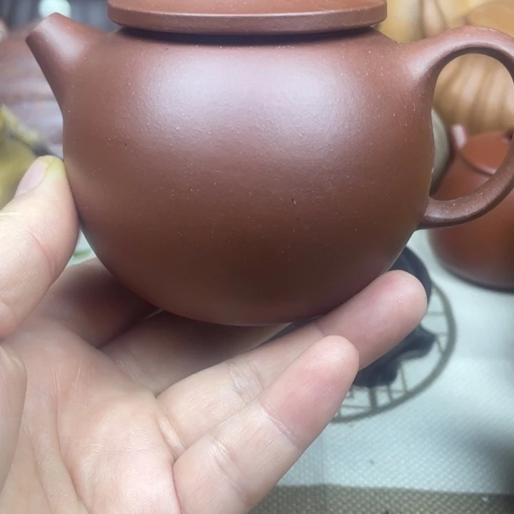 茶壶紫砂紫砂壶底槽清巨轮200cc微微瑕