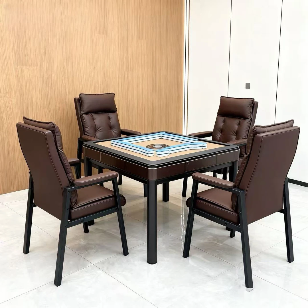 猫抓皮弹簧包麻将椅棋牌室茶楼家用高靠背加厚久坐高端打麻将椅子
