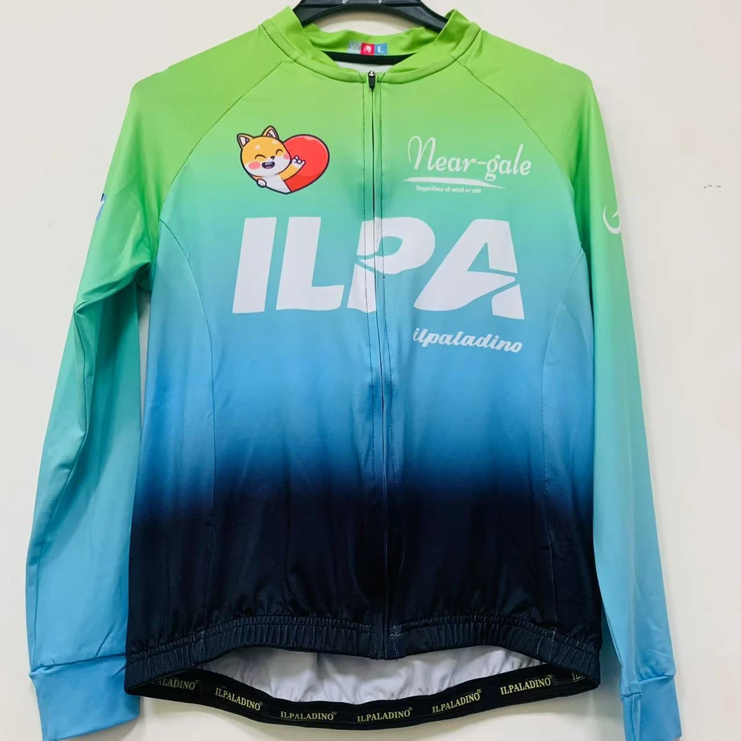 SQ 1430【ILPA小狸牛奶丝长袖女士 】ILPALADINO专业版骑行服高弹