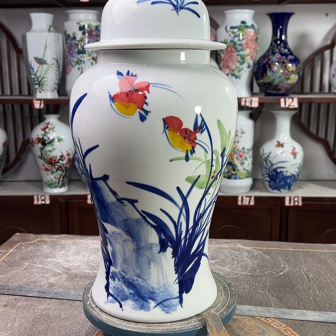 陶摆件景德镇陶瓷将玉