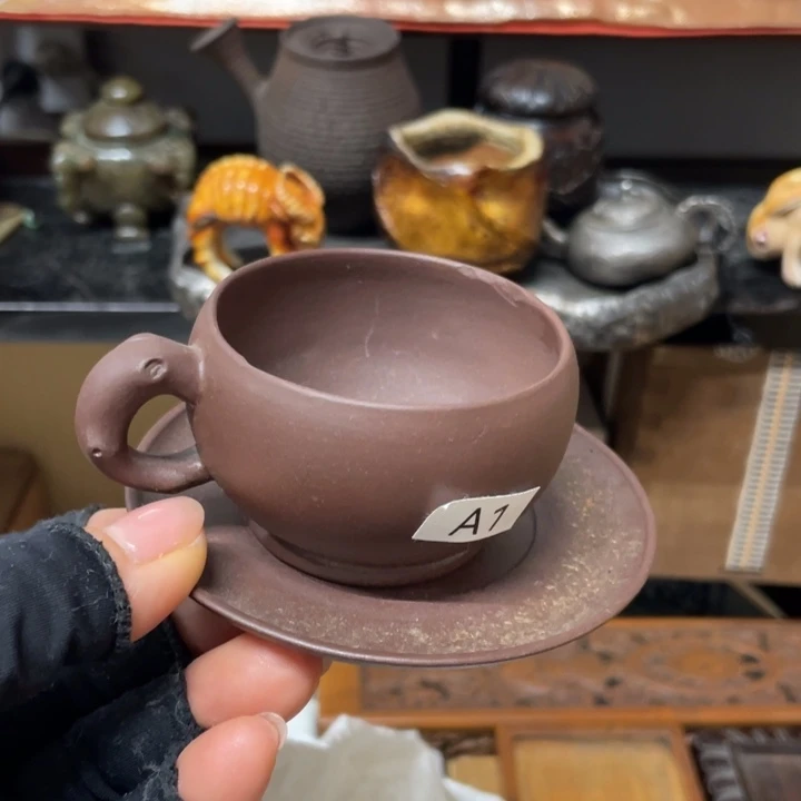 紫砂中古工艺品摆件