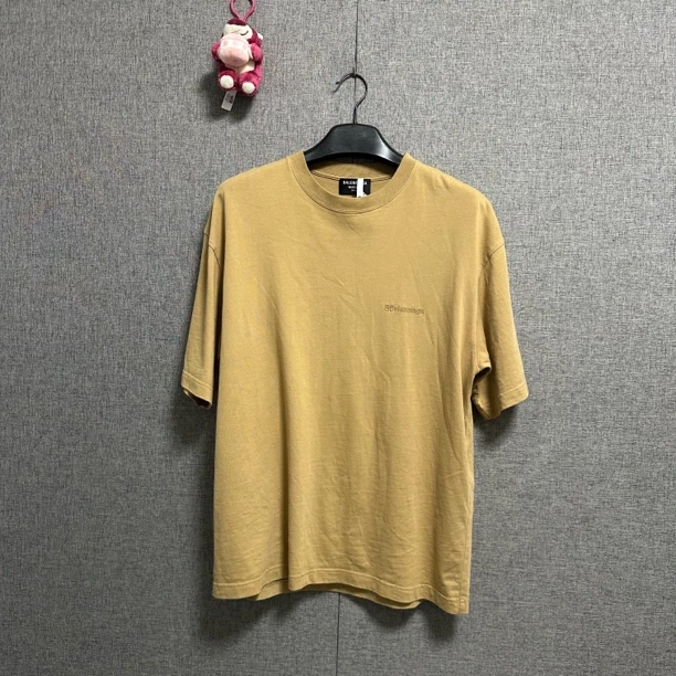 99新 Balenciaga/巴黎世家 S码/双B刺绣短袖/r627/2709