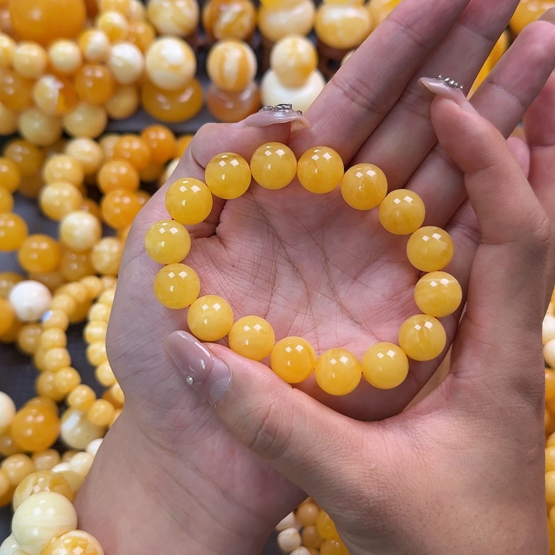 蜜蜡未镶嵌珠宝奇石13mm