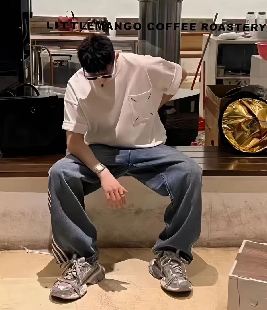 3XL网红走秀增高潮流老爹鞋男女透气休闲百搭鞋厚底做旧运动潮鞋