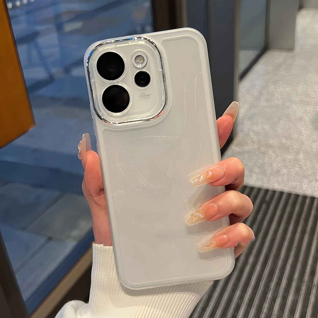 自带镜头膜适用opporeno15pro手机壳全包reno14/13高级感透明软壳