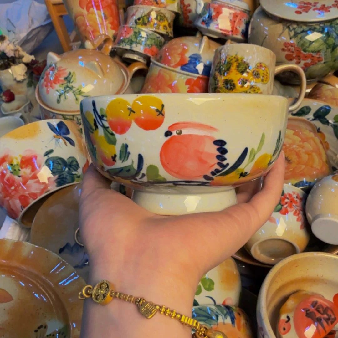 瓷片景德镇陶瓷手工手绘