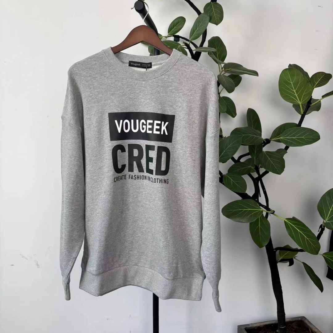 I-7 春秋新款情侣款字母印花运动休闲卫衣 80096