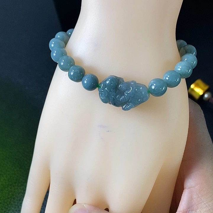 未镶嵌手链翡翠天然翡翠貔貅手串