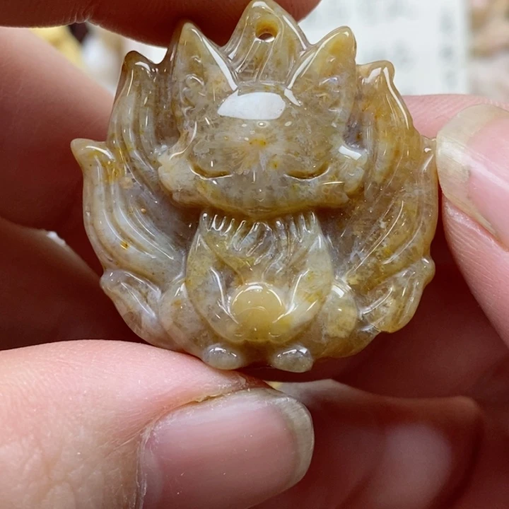 颈饰未镶嵌硅化珊瑚（珊瑚玉）有瑕 小