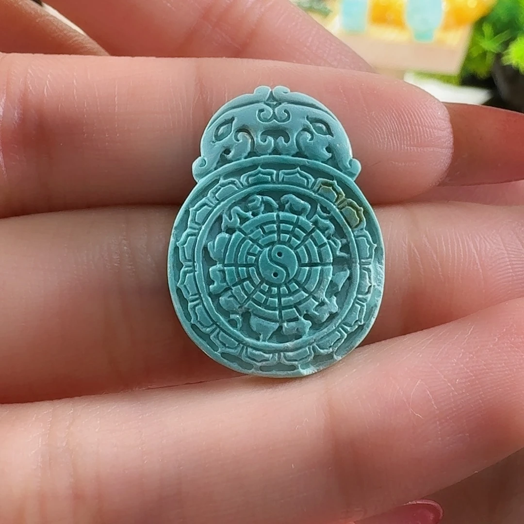 绿松石未镶嵌吊坠(不含链)