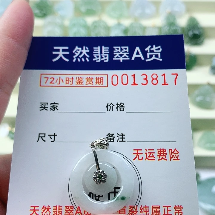 翡翠未镶嵌颈饰吊