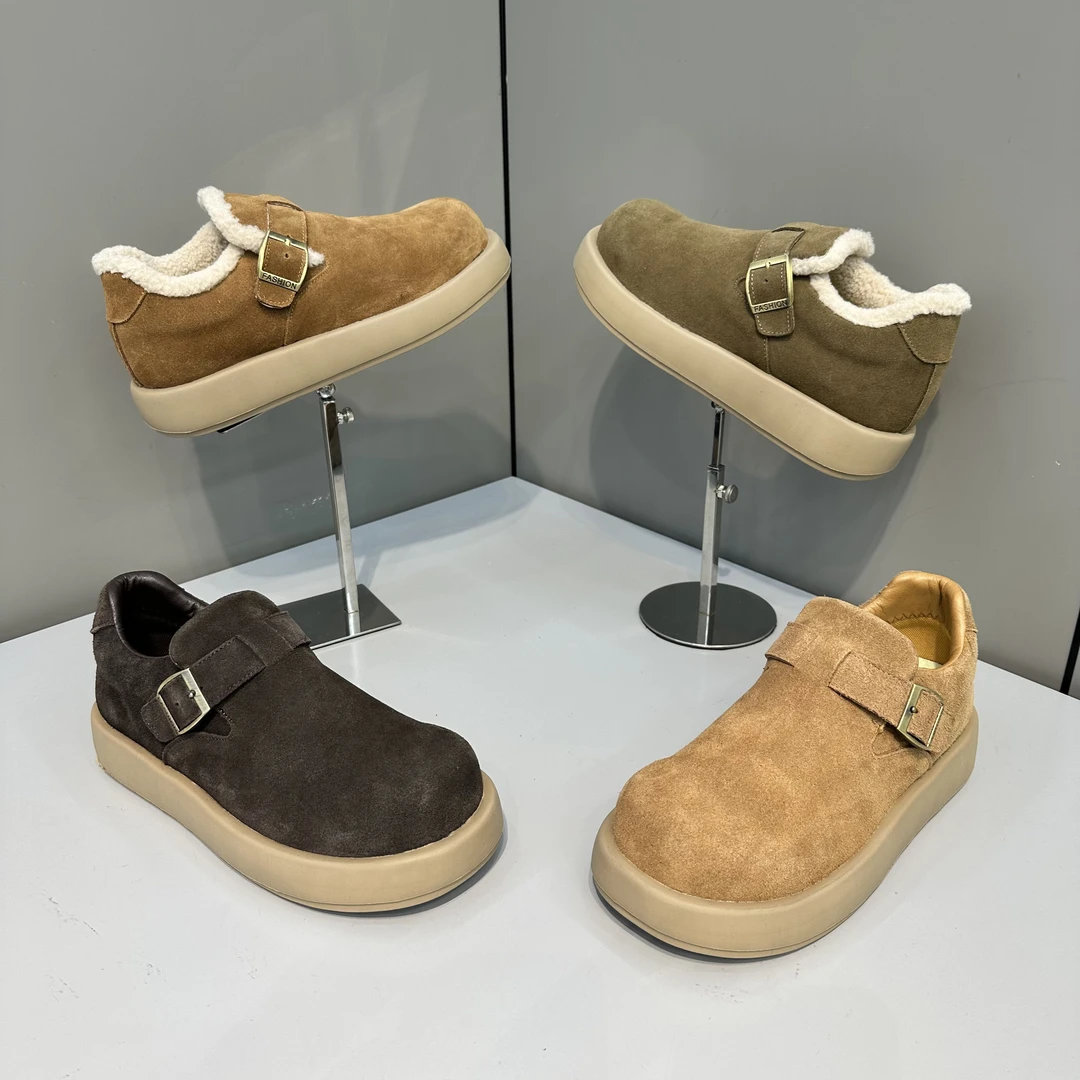 欧洲站潮牌男士运动时尚秋冬加厚单棉同款舒适休闲百搭个性潮鞋