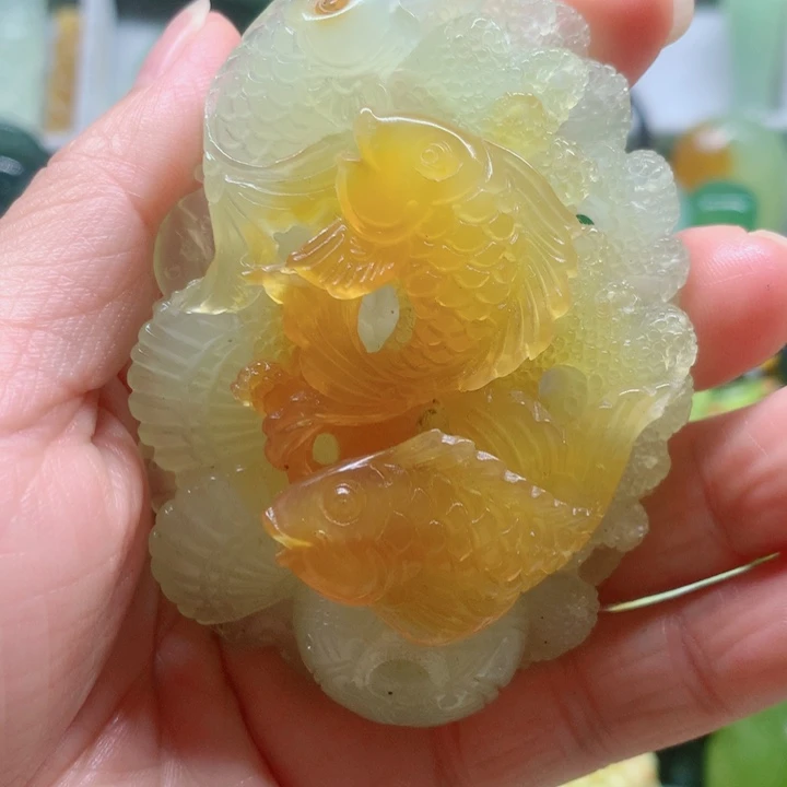 蛇纹石玉未镶嵌手把件