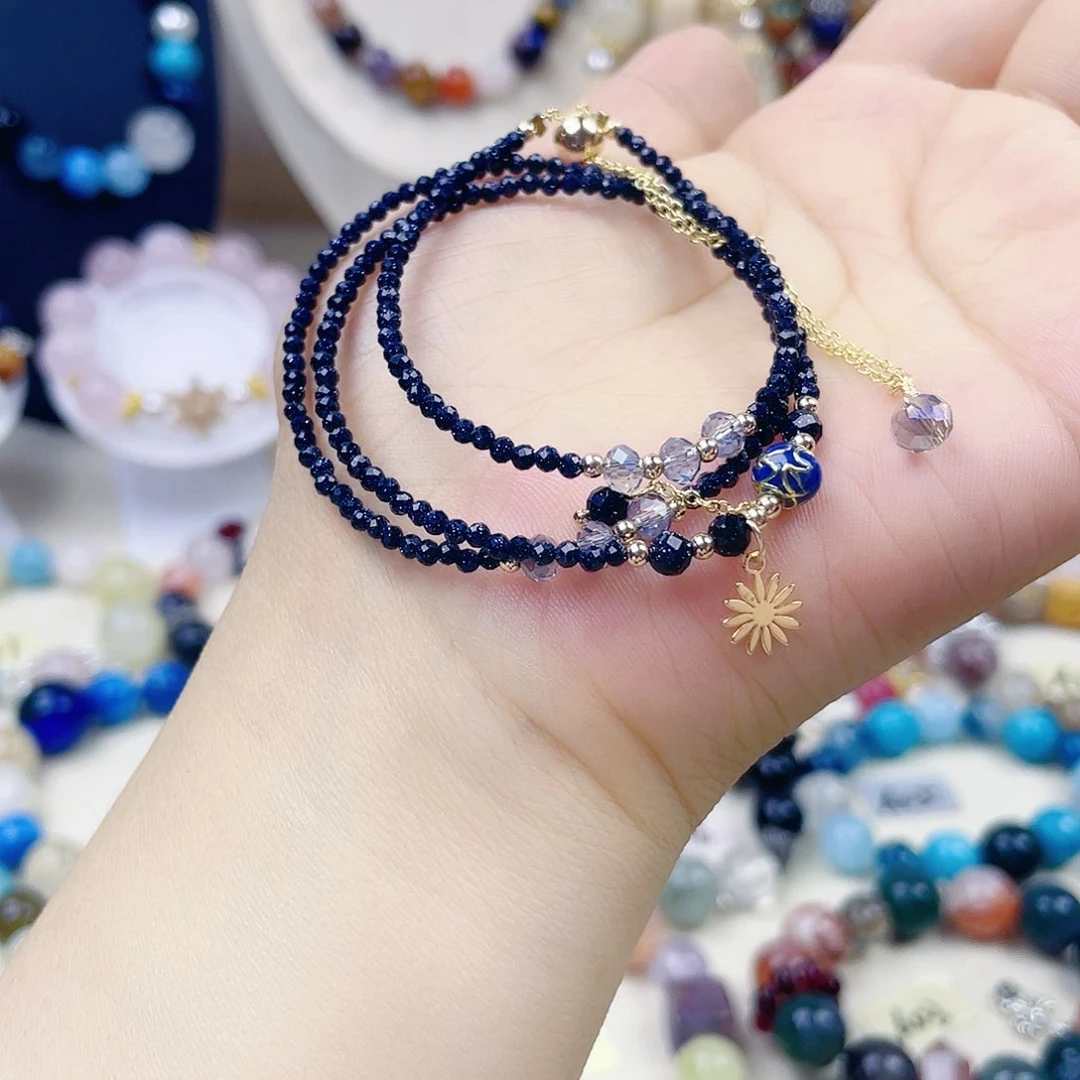 水晶手链银S925镶嵌