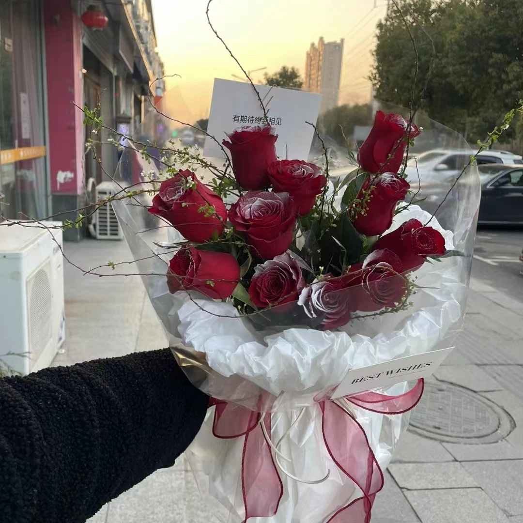 11朵红玫瑰花束