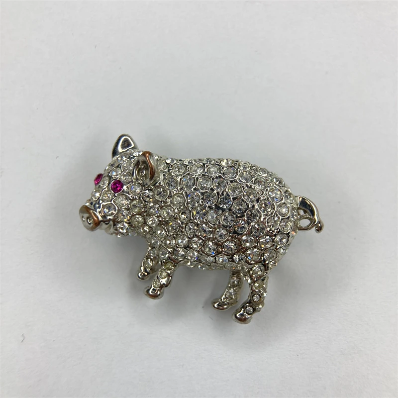 合金胸针 密镶可爱小猪胸针1-7【2061219-035】