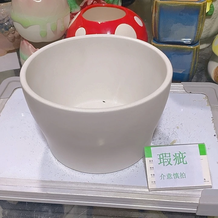 摆件多肉瑕疵盆有孔。