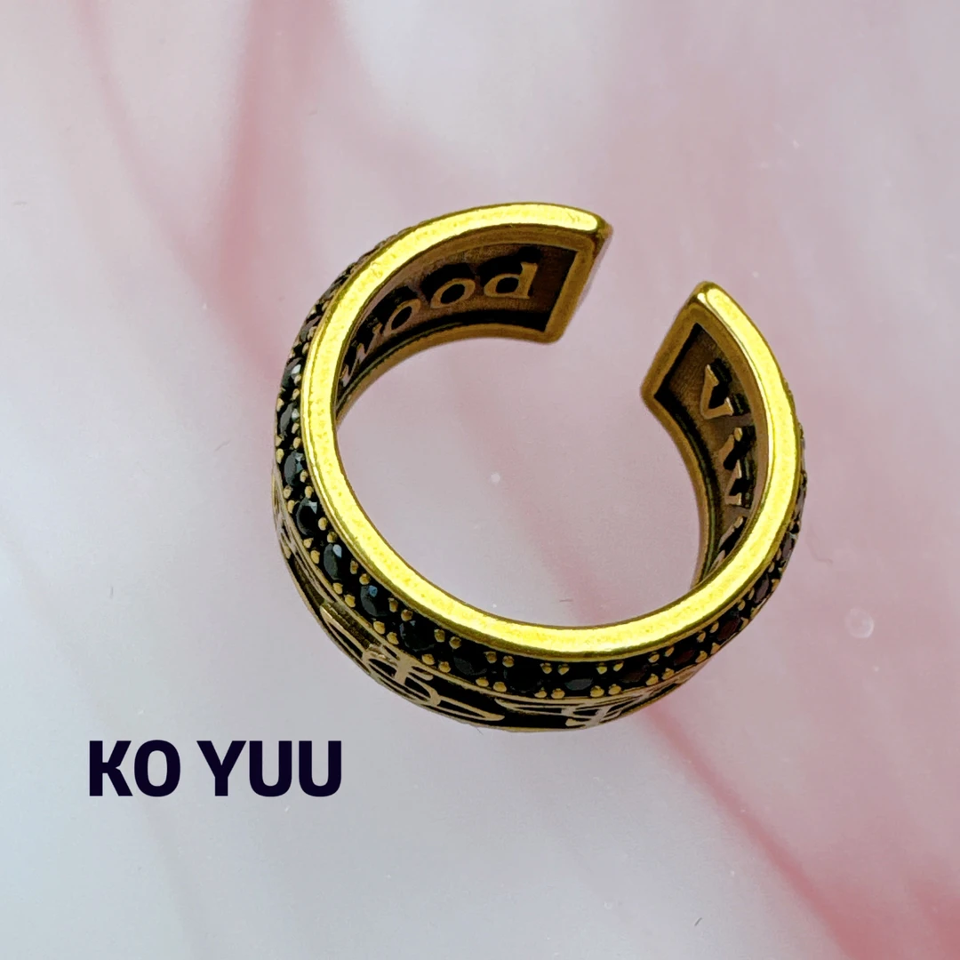 铜合金锆石戒指 【雨桐高奢饰品】戒指KY00731