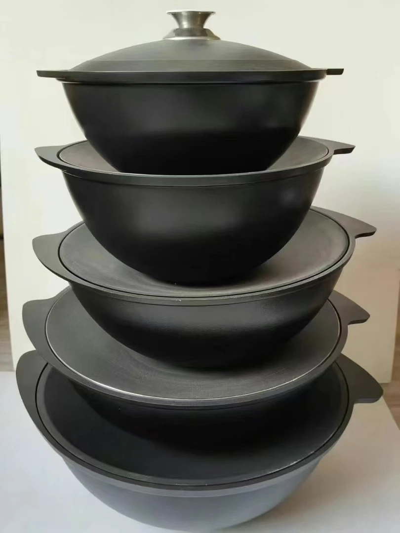 KUKMARA俄罗斯进口铝合金锅不粘锅无涂层家用抓饭锅厨房用具包邮