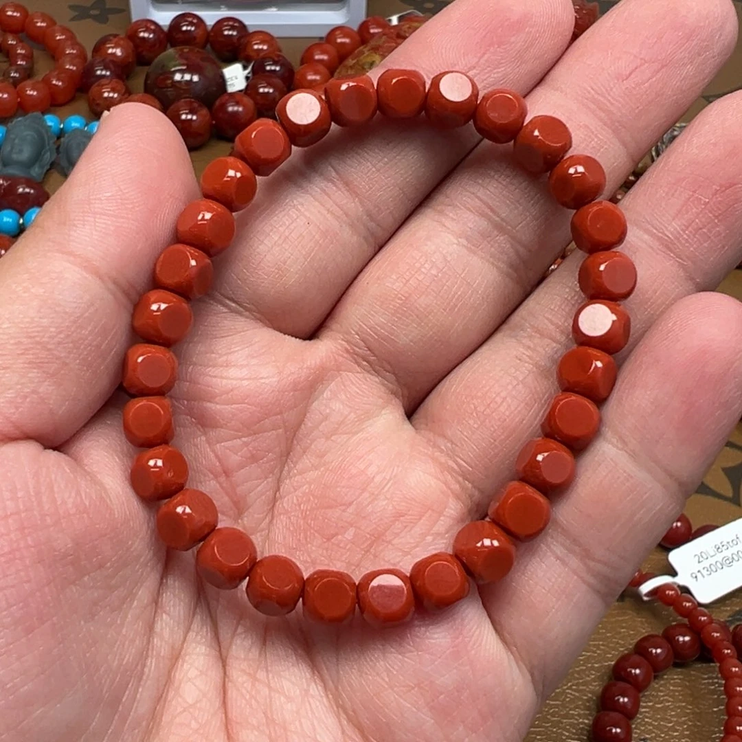 南红玛瑙未镶嵌手串原矿瓦西方糖6mm