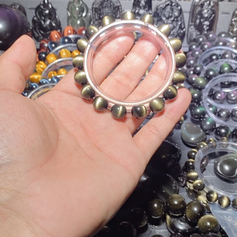 【闪购商品】黑曜岩手链未镶嵌上****】