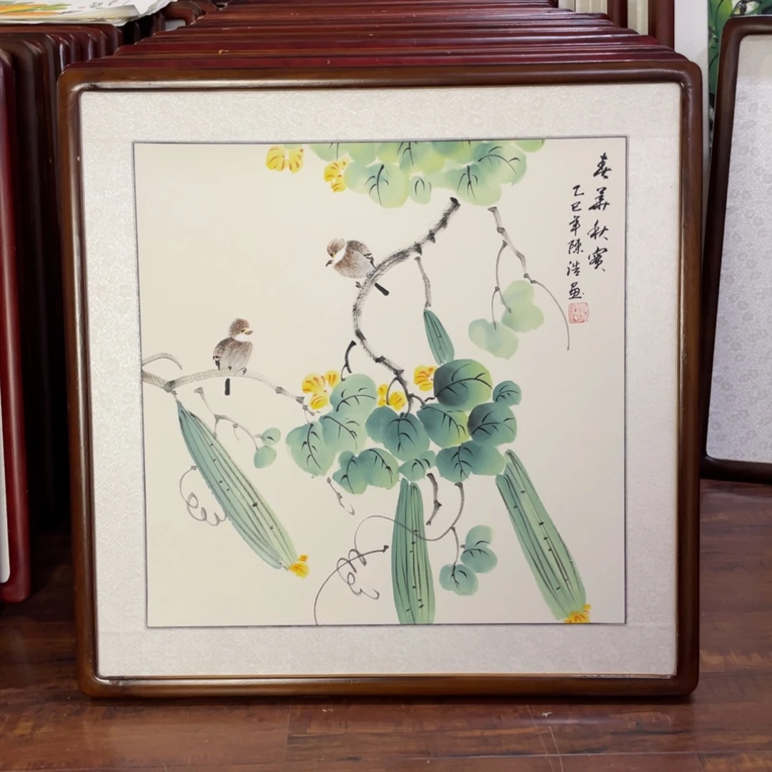 国画带框尺寸63*63厘米