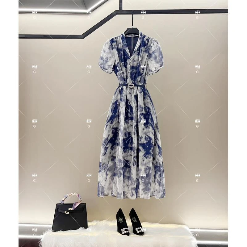 【露露】春夏优雅百搭时尚中国风女装连衣裙 GS-57012