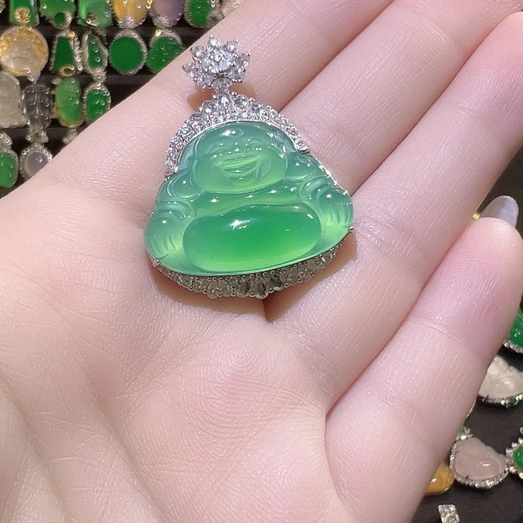 玛瑙/玉髓颈饰银S925镶嵌