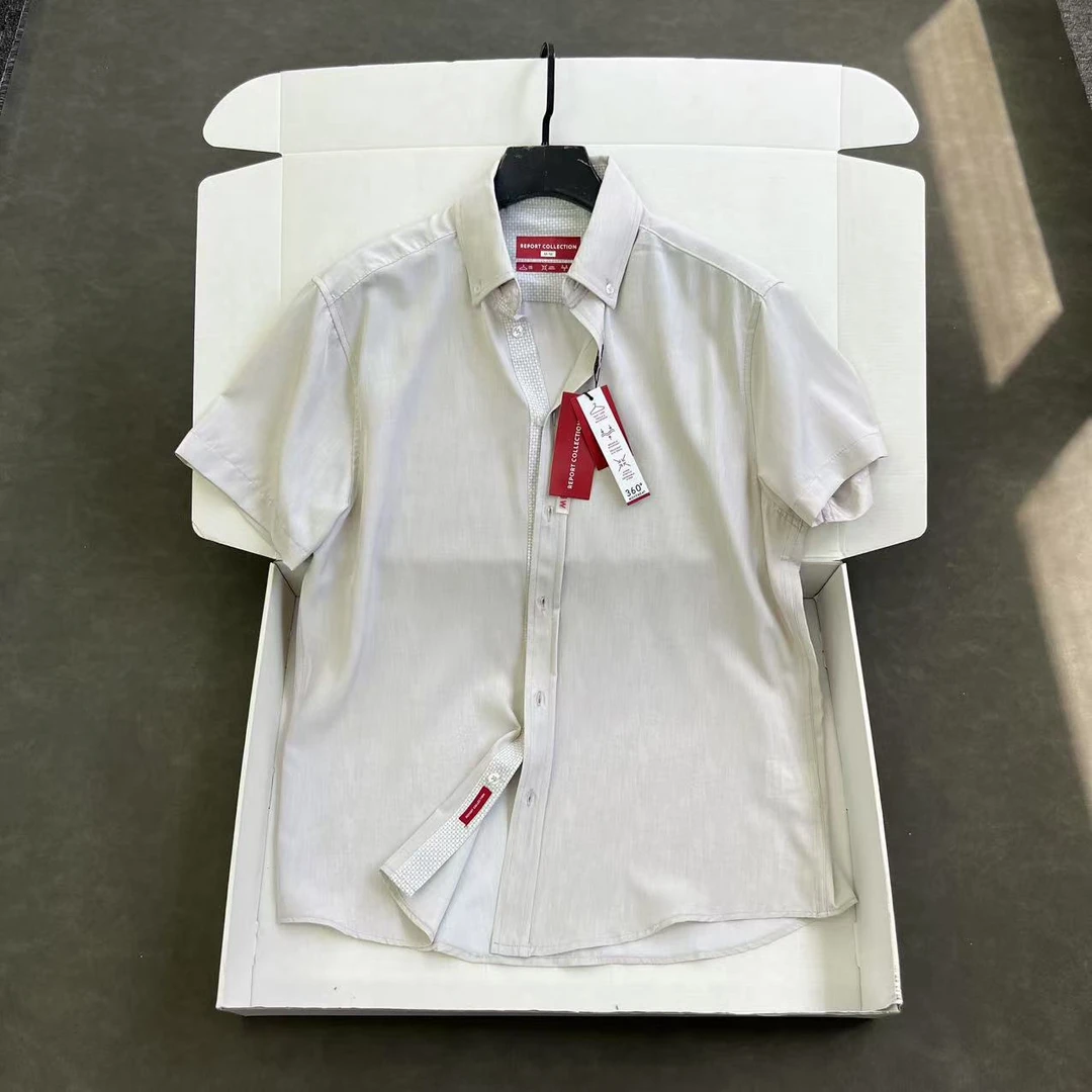 加系牛货 面料超舒服 男士休闲短袖衬衫