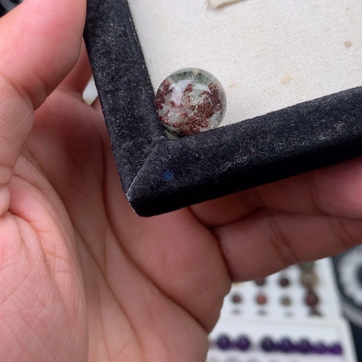 未镶嵌珠宝半成品水晶14mm+净体幽灵