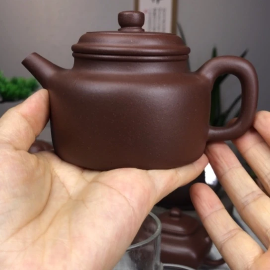 茶壶紫砂二号井紫泥200cc德中
