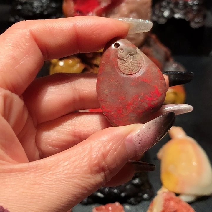 昌化石松**年大师作品漂亮
