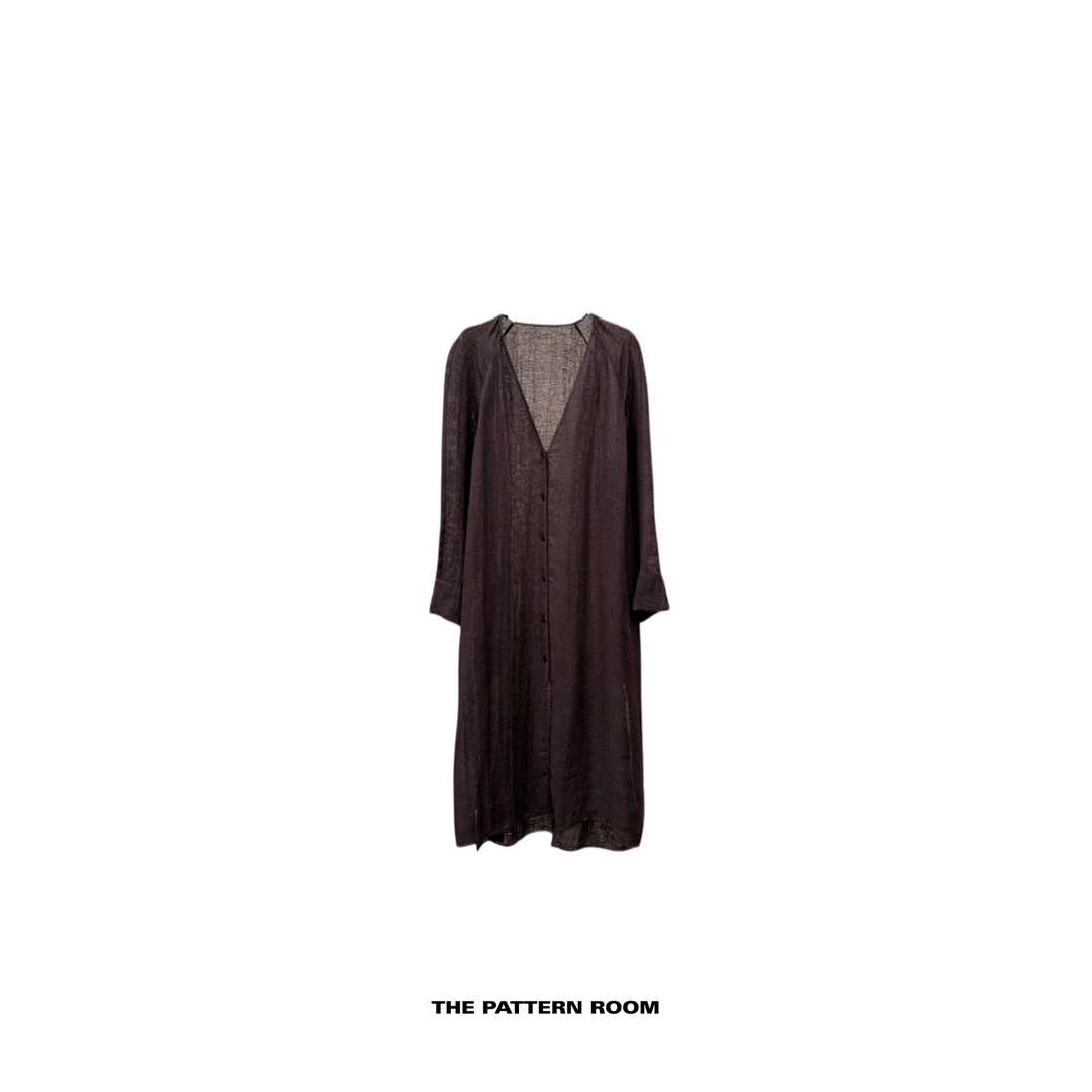 The pattern room | 低欲望美人返璞深巧袍感开衫