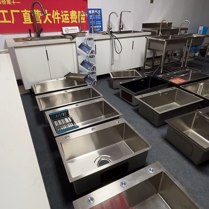 方形款Sus304，60.45单槽，圆龙头全套