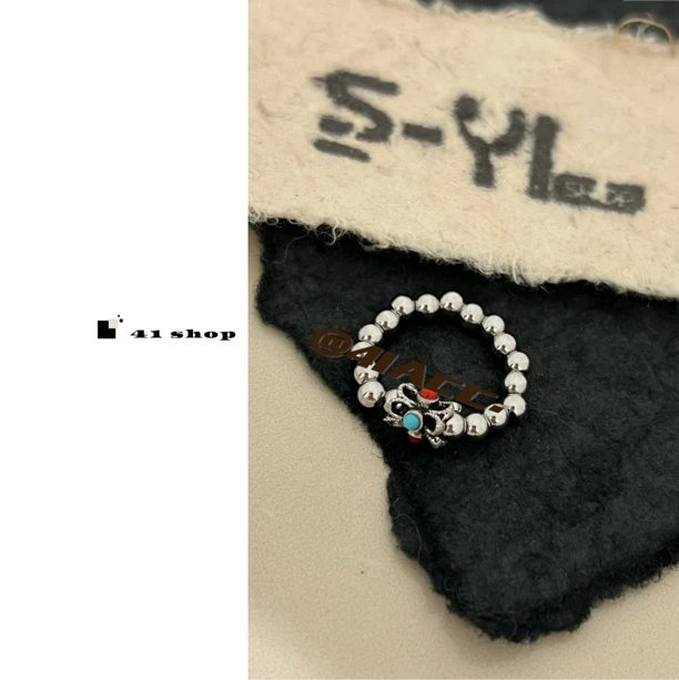 铜合金戒指 B-1  嘎咕盒系列弹力绳戒指