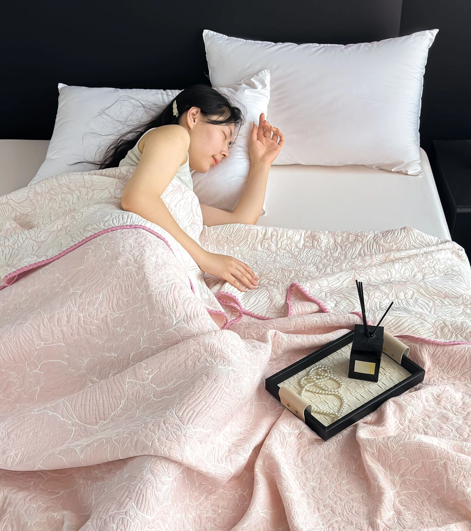 2025新款纯棉色织提花(床盖/盖毯)--繁花系列