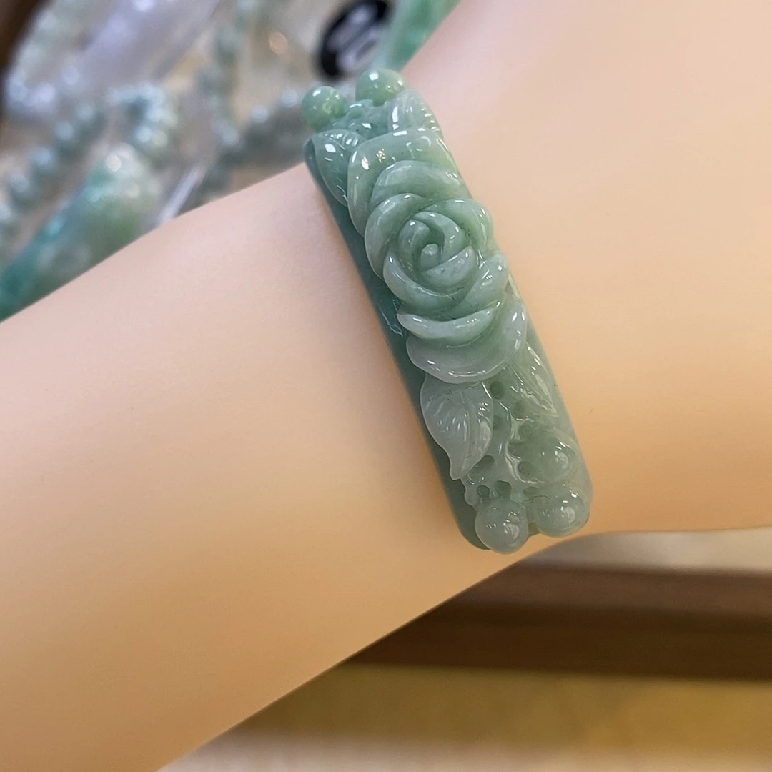 翡翠未镶嵌手链60