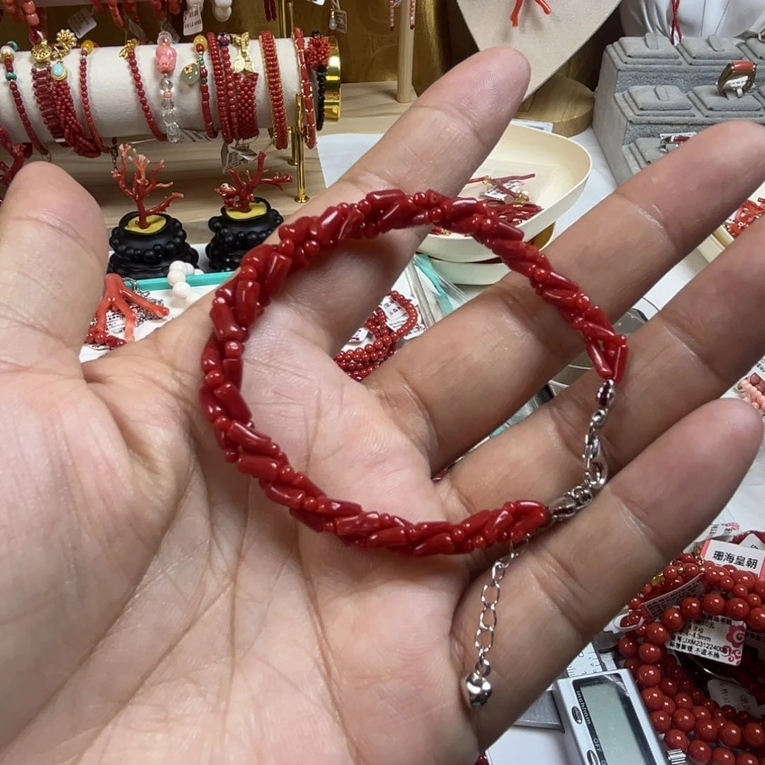 非金属木质自己选牛色沙沙手链